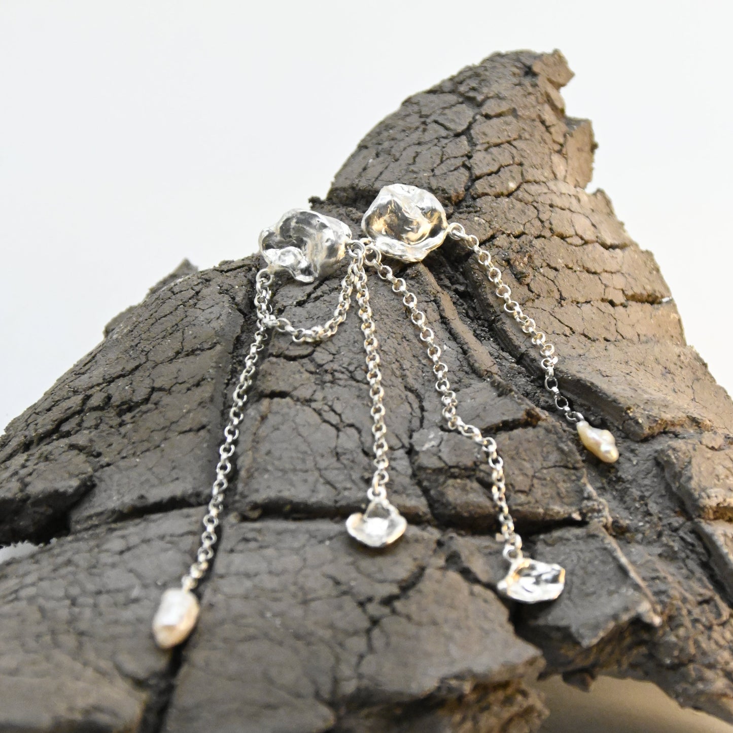 Cloud Pearl Drops Earrings