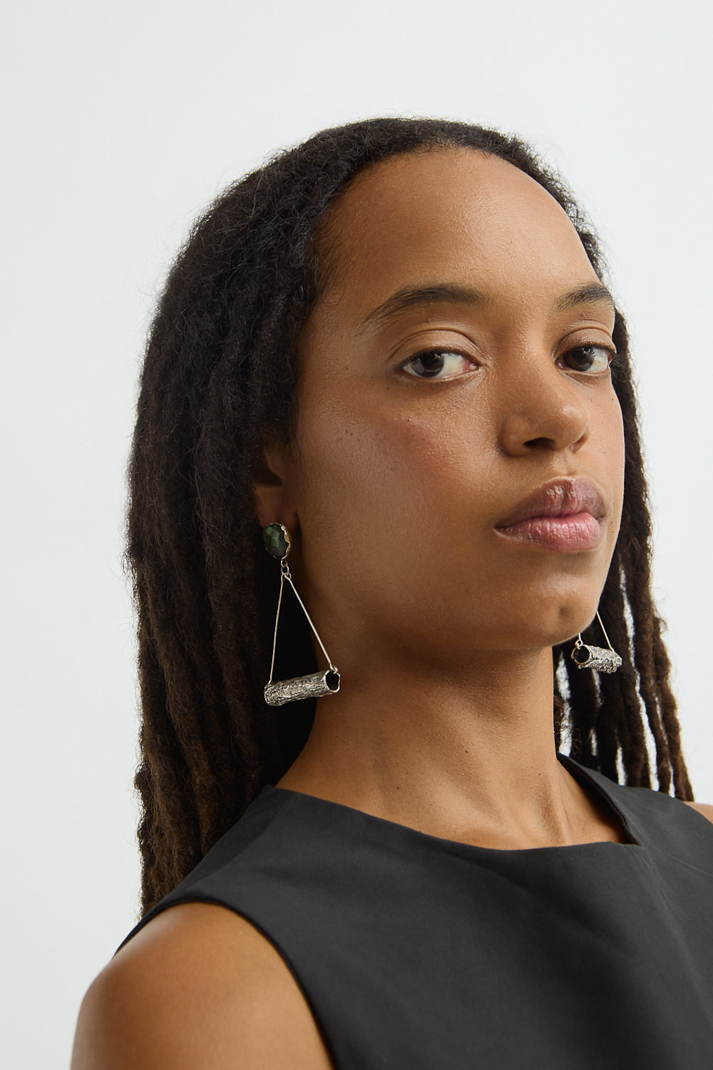 Tree Branch Labradorite Earrings