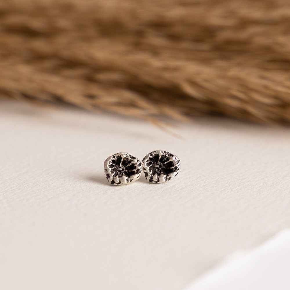 Small Coral Studs Earrings