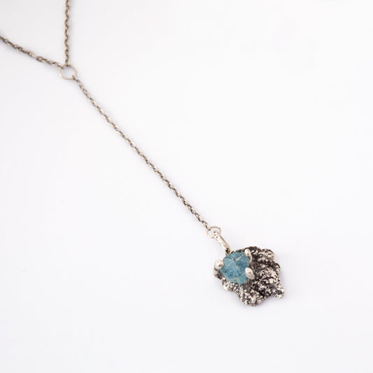 Leaf Aquamarine Necklace