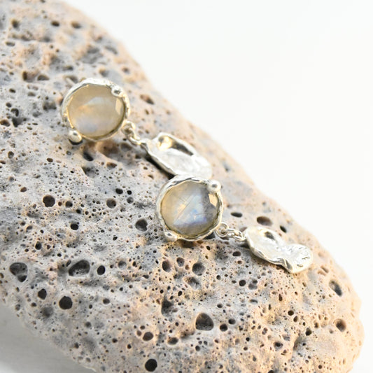 Moonstone Water Drop Earrings