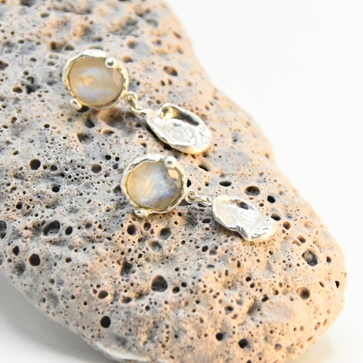 Moonstone Water Drop Earrings
