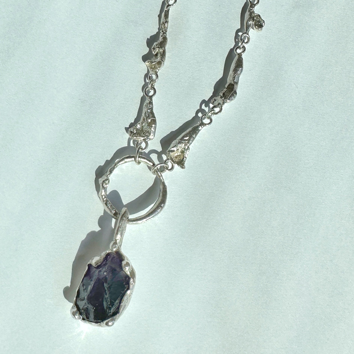 Amethyst Water Drops Necklace