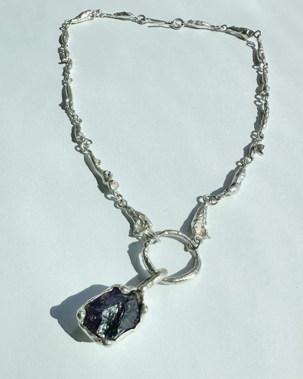 Amethyst Water Drops Necklace