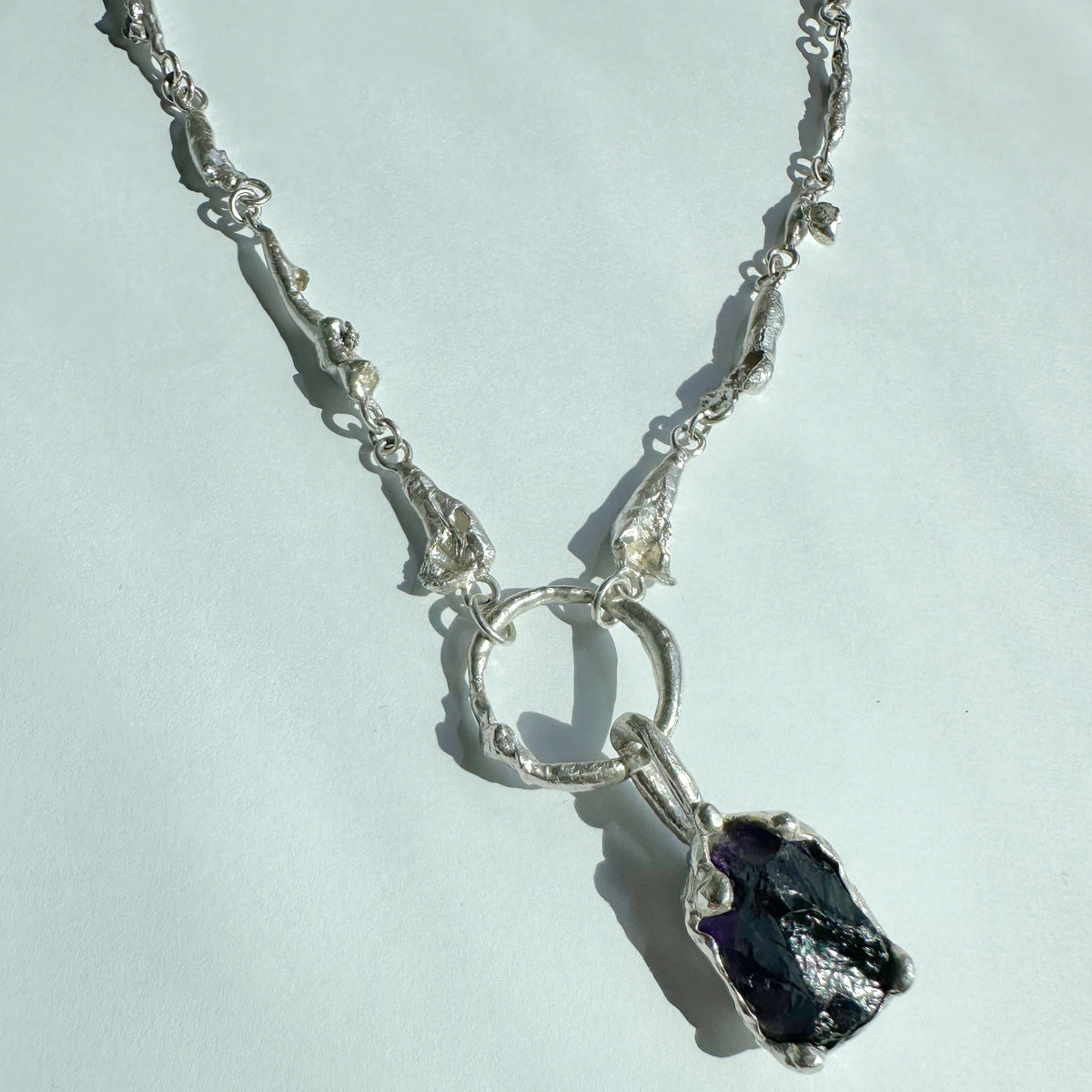 Amethyst Water Drops Necklace