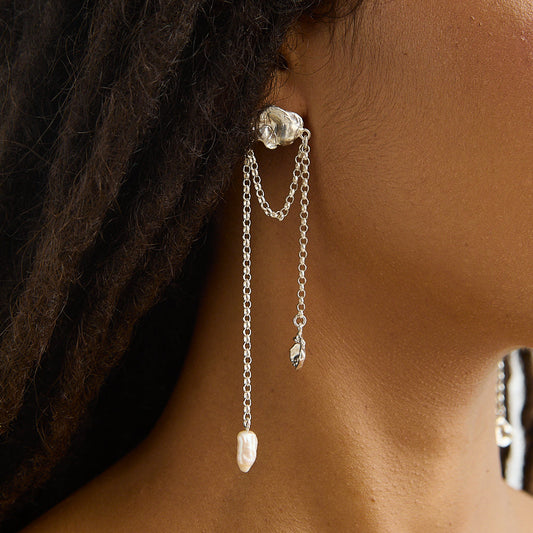 Cloud Pearl Drops Earrings