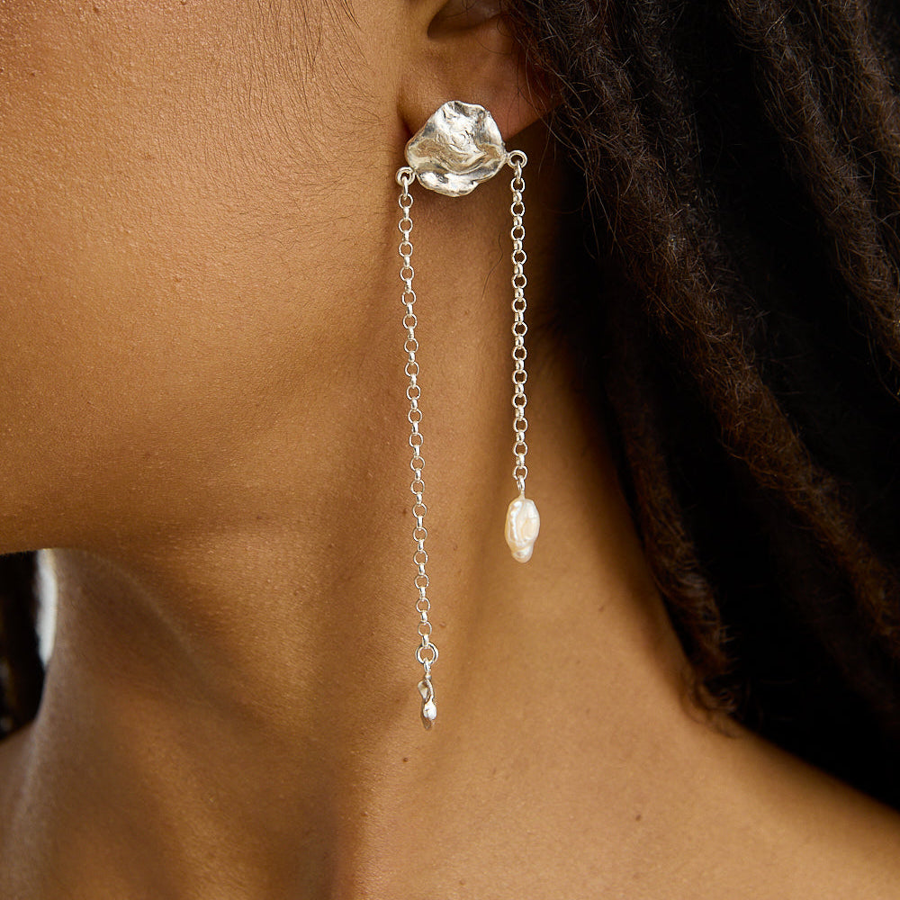 Cloud Pearl Drops Earrings