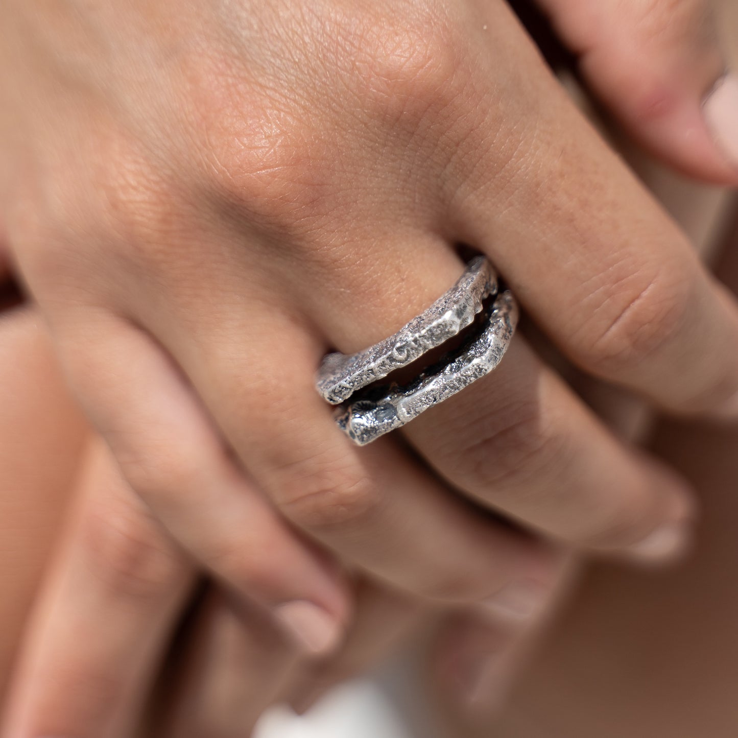 Cracked Signet Ring